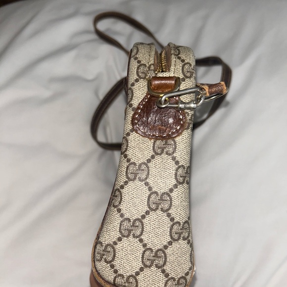 Vintage Gucci GG Monogram Supreme Sherry Web Ophidia Camera Crossbody Bag - Picture 5 of 8
